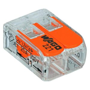 Mini Borne Universelle WAGO 2 conducteurs (Lot de 25) – Image 2