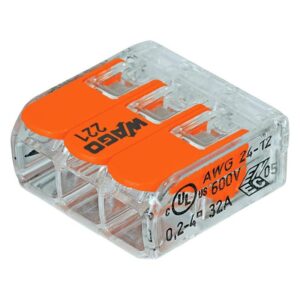 Mini Borne Universelle WAGO 3 conducteurs (Lot de 25) – Image 2