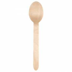 Cuillère en bois - lot de 5 unités