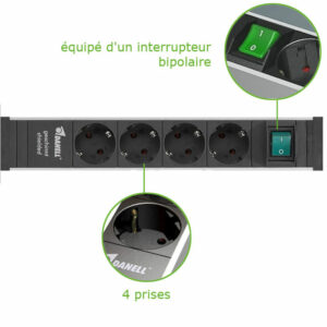 Boîtier multiprise blindé DANELL 4 prises – Image 2