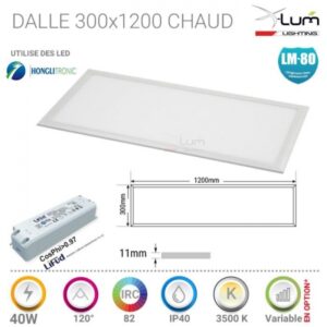 dalle-led-300x1200-8mm-40w-120-chaud-3000k-230v-gar-2-ans