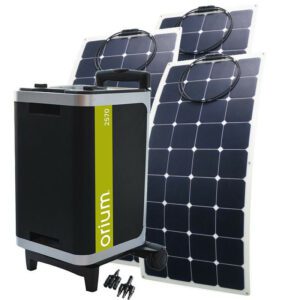 Pack station d'énergie portative IZYWATT 2570 et panneaux solaires 360W (3 x 120W)