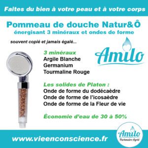 Pommeau de douche Natur&Ô Amilo