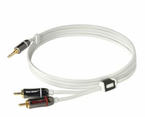 Cordon Jack 3,5 mm² mâle - 2 x RCA mâles REAL CABLE IPLUG-J35M2M